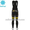 Set Langarmtrikot + Trägerhose Lange 2017 Direct Energie Winter Thermal Fleece N001